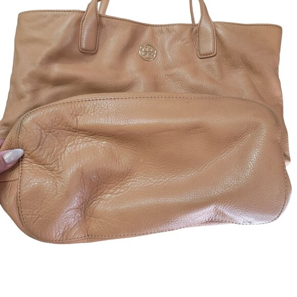 Tory Burch Michelle bucket bag tote Tan Leather Tote bag Large - Picture 12 of 14
